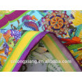 digital printed colorful square silk satin hijabs scarf